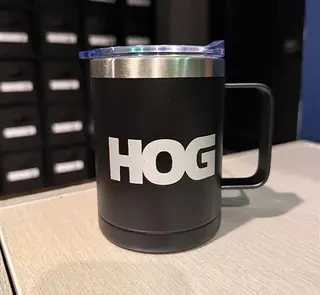 Hog Stainless Steel Mug with Lid (14oz)