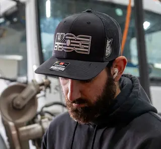 Black HOG Richardson Mesh Back Hat (Colby)